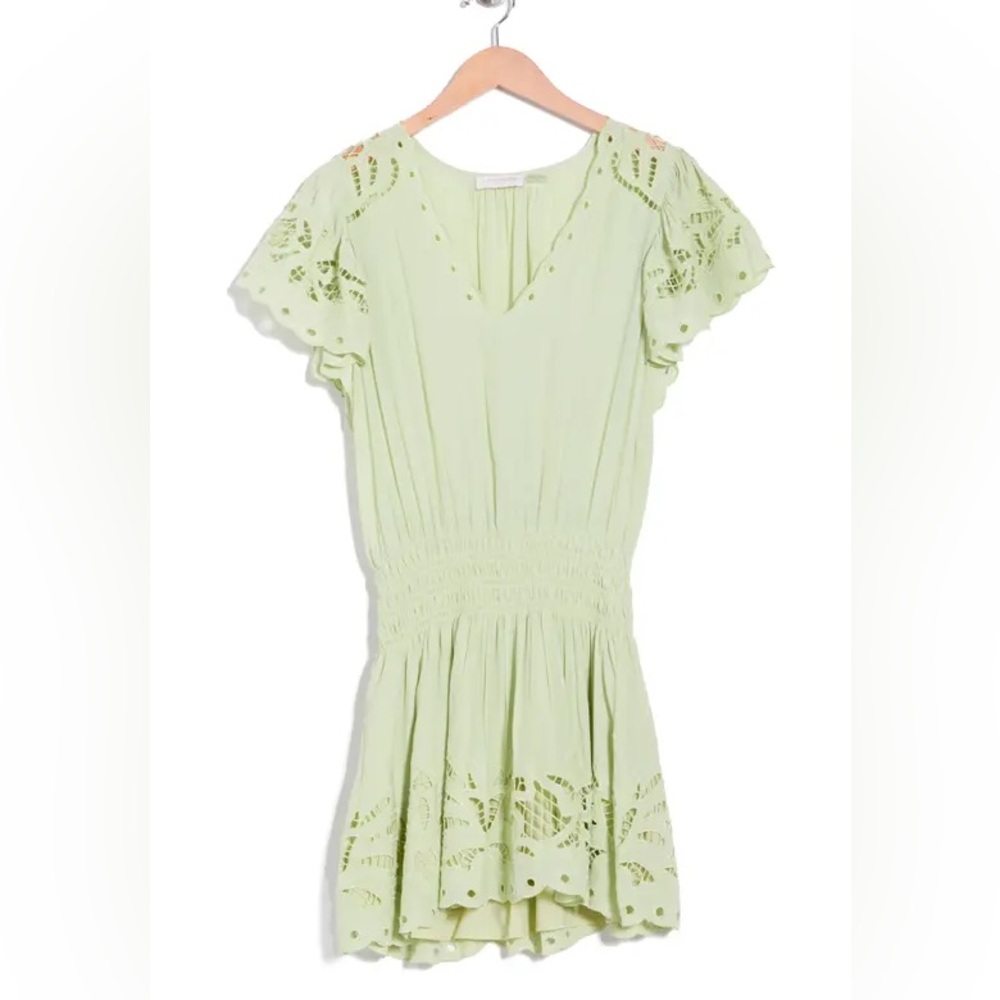 Ramy Brook Rochelle Eyelet Mini Dress NWT